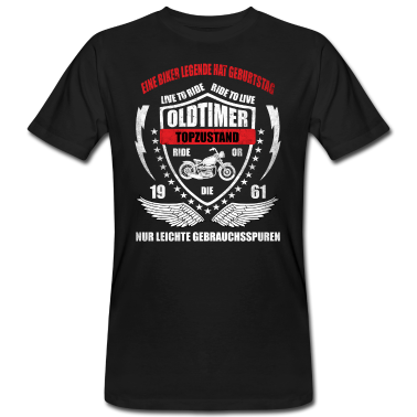 Geburtstag Geschenk Mann T-Shirt - 60 Geburtstag Mann Geschenk Biker Legende Oldtimer