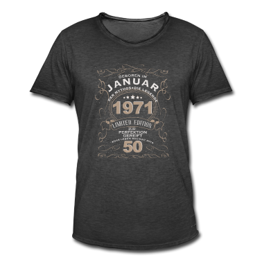 Geburtstag Geschenk Mann T-Shirt - 50 Geburtstag mann mythos legende januar 1971