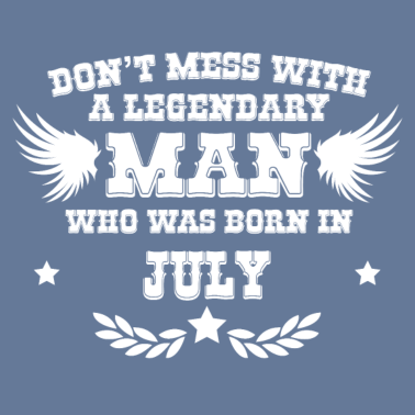 Motiv Man born in July Juli Geburtstag Geschenk Mann