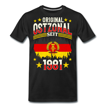 Geburtstag Geschenk Mann T-Shirt - 40. Geburtstag Mann Ostdeutschland DDR - Original