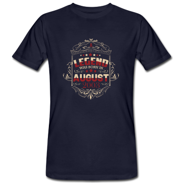 Geburtstag Geschenk Mann T-Shirt - Jahrgang 2003 August 18. Geburtstag Männer Frauen