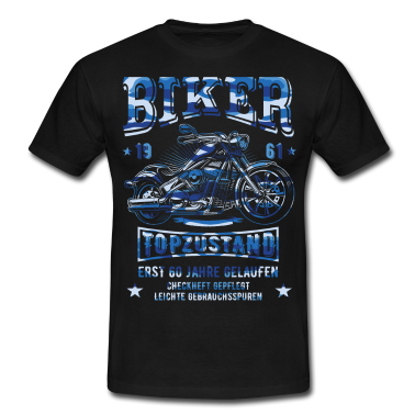 Geburtstag Geschenk Mann T-Shirt - 60. Geburtstag Mann Biker Geschenk witzig Motorrad
