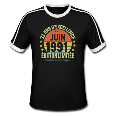 Geburtstag Geschenk Mann T-Shirt - 31 Jahre Geburtstag Mann Frau im Juni 1991