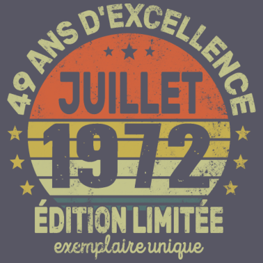 Motiv 49 Jahre Geburtstag Mann Frau im Juli 1972