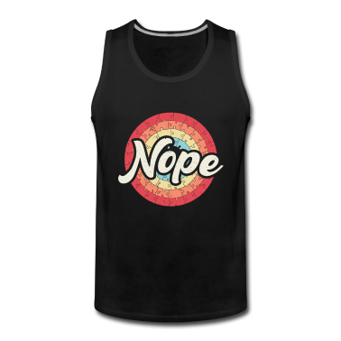 Geburtstag Geschenk Mann Tank Top - NOPE Nein Minimalistisch Negativ Puzzle