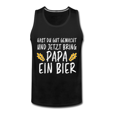 Geburtstag Geschenk Mann Tank Top - Papa Bier Lustiger Spruch Saufen Party Geschenk