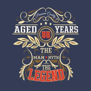 Motiv 55 Geburtstag Männer und Frauen