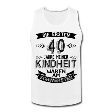 Geburtstag Geschenk Mann Tank Top - 40 Geburtstag Mann