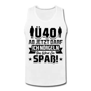 Geburtstag Geschenk Mann Tank Top - 40 Geburtstag Mann