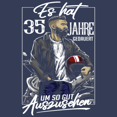 Motiv 35. Geburtstag Männer Rocker Biker