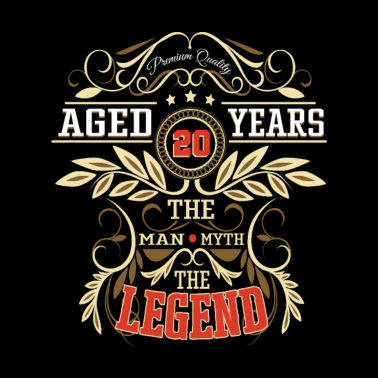 Motiv 18. Geburtstag Mann Mythos Legende