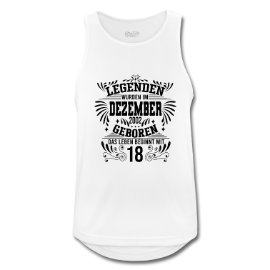 Geburtstag Geschenk Mann Tank Top - Dezember 2002 18 Geburtstag Männer Frauen