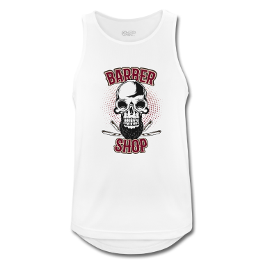 Geburtstag Geschenk Mann Tank Top - Bart Totenkopf Barber Geschenk Geburtstag Mann