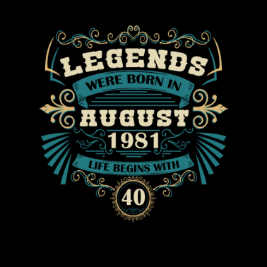 Motiv August 1981 40. Geburtstag Männer Frauen