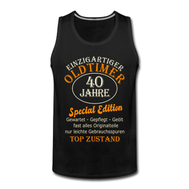 Geburtstag Geschenk Mann Tank Top - 40 Geburtstag Mann Männer 40 Jahre Herren Geschenk