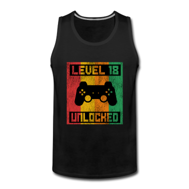 Geburtstag Geschenk Mann Tank Top - 18. Geburtstag Mann Level 18 Jahre Männer 2003