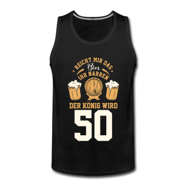 Geburtstag Geschenk Mann Tank Top - 50 Jahre Geburtstag Mann Männer Bier Geschenk