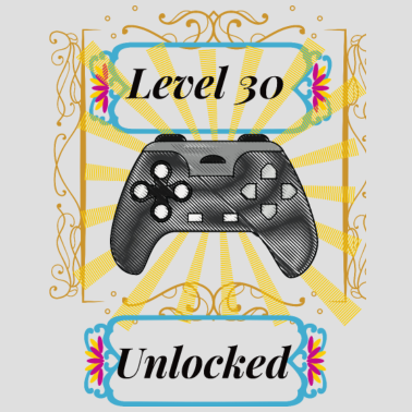 Motiv Herren 30. Geburtstag Männer Level 30 Jahre Mann