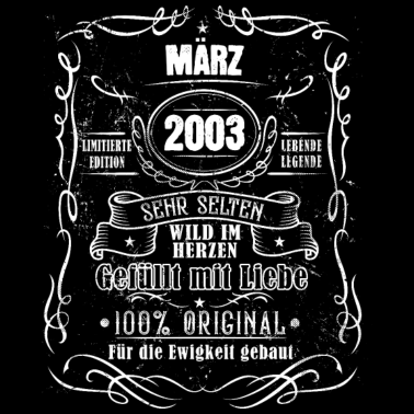 Motiv 18.Geburtstag Mann März 2003 Geschenk