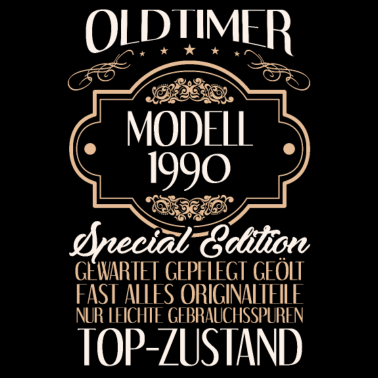 Motiv Mann 30. Geburtstag Männer Oldtimer Modell 1990