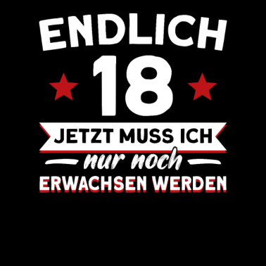 Motiv 18. Geburtstag Mann 18 Jahre Geburtstagfeier