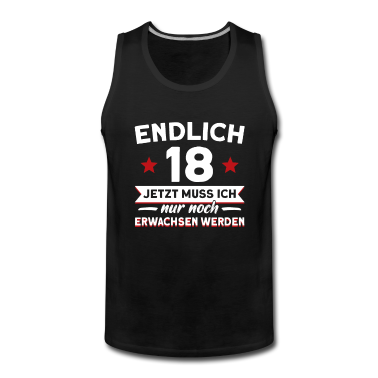 Geburtstag Geschenk Mann Tank Top - 18. Geburtstag Mann 18 Jahre Geburtstagfeier