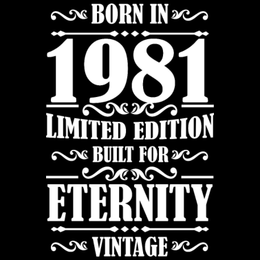 Motiv 40.Geburtstag Mann Retro 1981 Geschenk