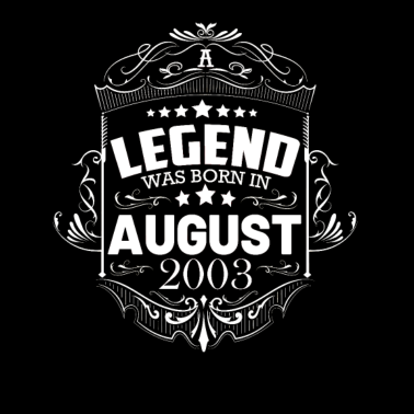 Motiv Jahrgang 2003 August 18. Geburtstag Männer Frauen