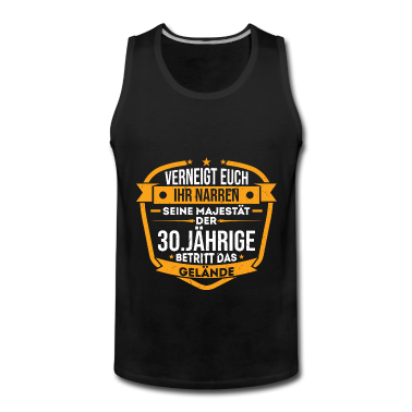 Geburtstag Geschenk Mann Tank Top - 30.Geburtstag Mann Frau Geschenk