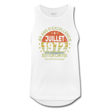 Geburtstag Geschenk Mann Tank Top - 49 Jahre Geburtstag Mann Frau im Juli 1972