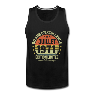 Geburtstag Geschenk Mann Tank Top - 50 Jahre Geburtstag Mann Frau im Juli 1971