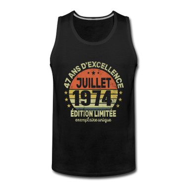 Geburtstag Geschenk Mann Tank Top - 47 Jahre Geburtstag Mann Frau im Juli 1974