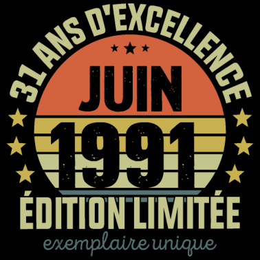 Motiv 31 Jahre Geburtstag Mann Frau im Juni 1991