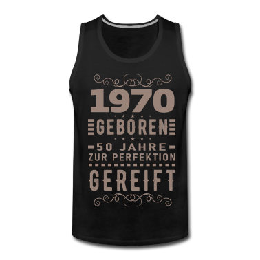 Geburtstag Geschenk Mann Tank Top - Mann 50 Perfektion September 1970 50. Geburtstag