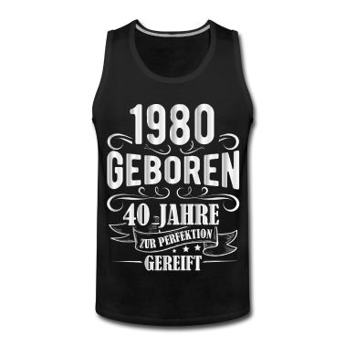 Geburtstag Geschenk Mann Tank Top - 40. Geburtstag Männer Perfektion September 1980