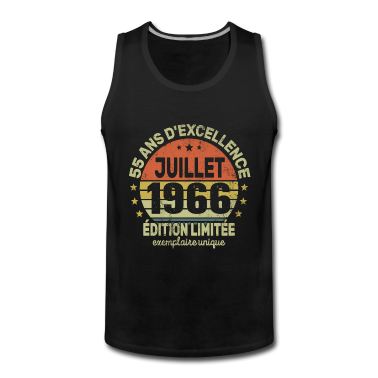 Geburtstag Geschenk Mann Tank Top - 55 Jahre Geburtstag Mann Frau im Juli 1966