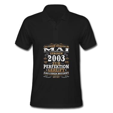 Geburtstag Geschenk Mann Poloshirt - Retro Vintage Legendär Geburtstag Mai 2003