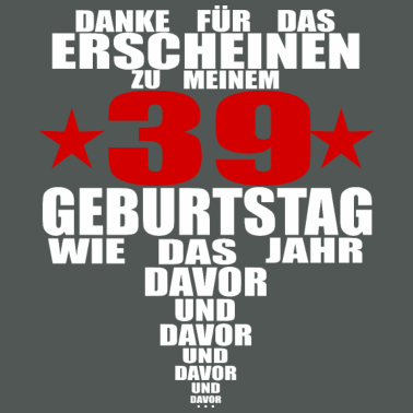 Motiv Geburtstag Mann 39