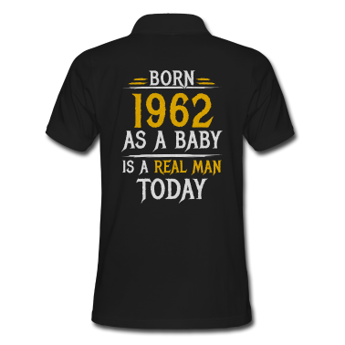 Geburtstag Geschenk Mann Poloshirt - Richtiger Mann 1962 Geboren Geburtstag Männer