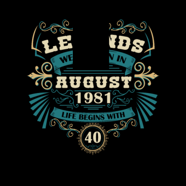 Motiv August 1981 40. Geburtstag Männer Frauen