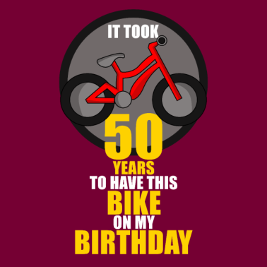Motiv 50. Geburtstag Männer Frauen Fahrrad