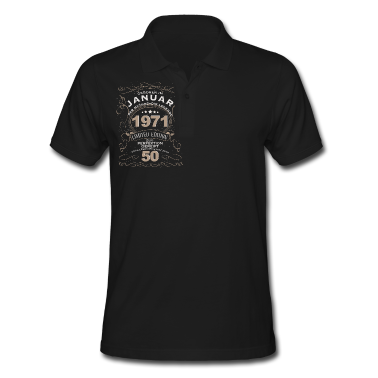Geburtstag Geschenk Mann Poloshirt - 50 Geburtstag mann mythos legende januar 1971