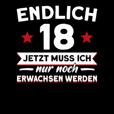 Motiv 18. Geburtstag Mann 18 Jahre Geburtstagfeier