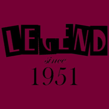 Motiv Legende seit 1951 70. Geburtstag Männer Herren