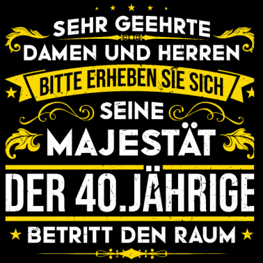 Motiv 40.Geburtstag Mann Frau Geschenk