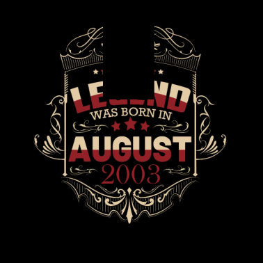 Motiv Jahrgang 2003 August 18. Geburtstag Männer Frauen