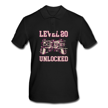 Geburtstag Geschenk Mann Poloshirt - 20.Geburtstag Mann - Level 20 Unlocked