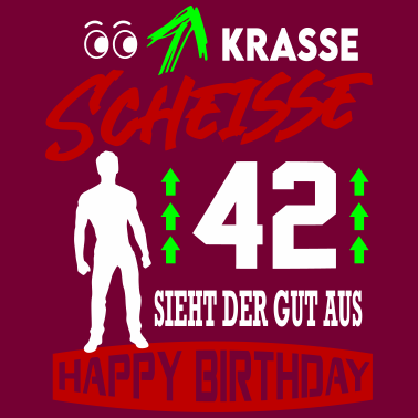 Motiv Sprüche Geburtstag Mann Gut aussehen Geschenk 42