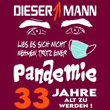 Motiv Geburtstag Mann Pandemie Lockdown Corona 33