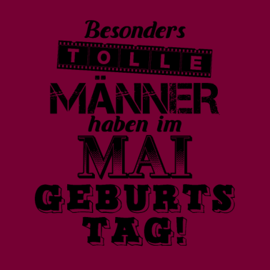 Motiv Männer Geburtstag im Mai Geschenkidee